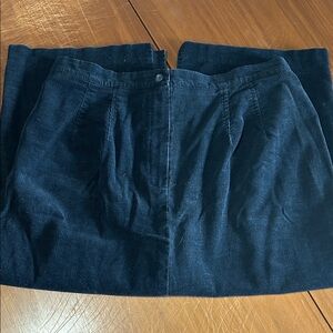 Black Corduroy Skirt